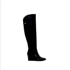 ENZO COLITTA WEDGE OVER THE KNEE LEATHER BOOT